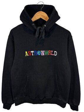 Travis Scott Astroworld Embroidered Wish You Were Here Hoodie Size Mens S